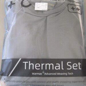 Warmax Tech Men's Thermal Underwear Set Size M Gray-Heat Retention-Light Weight